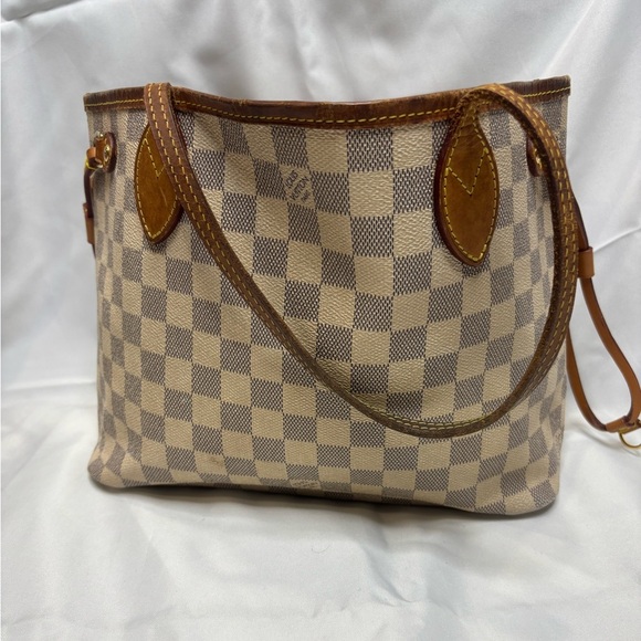 Checkered Brown and Tan Tote Bag - Picture 1 of 15